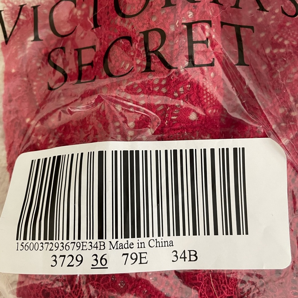 Victoria's Secret Red Lace Longline Bustier Bra - Picture 6 of 6